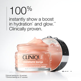 Clinique gel-cream texture close-up demonstrating lightweight, fast-absorbing feel