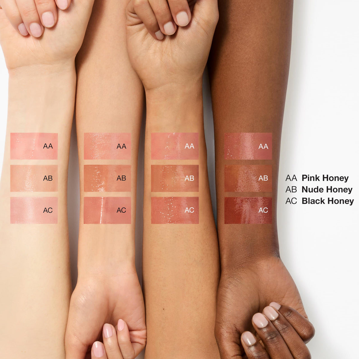 Clinique oil texture swatched on skin highlighting dewy, hydrating finish
