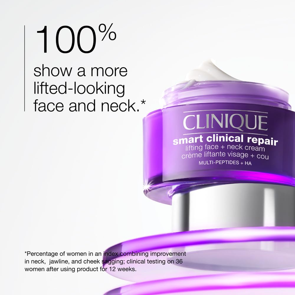 Clinique texture close-up highlighting creamy peptide-rich formula benefit