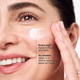 Clinique open jar close-up of smooth cream texture, demonstrates rich moisturization