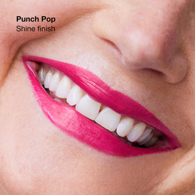 Clinique Pop close-up of lipstick bullet texture showing creamy primer benefit