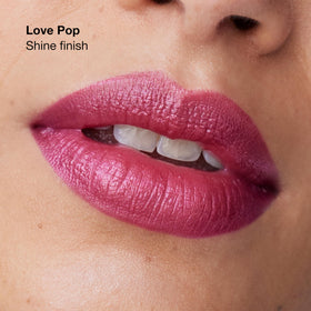Clinique pop longwear swatches in multiple shades displaying color range and finishes