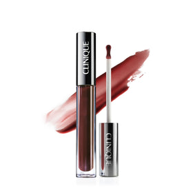 Clinique Pop Plush front packaging showing shade and glossy finish benefit
