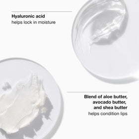 Clinique Pop Plush creamy texture swatched on skin showing hydrating shine