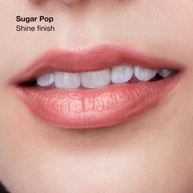 Clinique lipstick texture close-up highlighting smooth pigment for even coverage