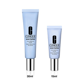 Clinique primer on bathroom counter in lifestyle setting for daily routine