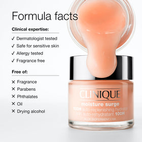 Clinique product next to ruler showing 1.7 oz scale for size and portability