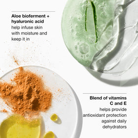 Clinique three products side-by-side to show compact travel-size scale