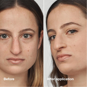 Clinique pump dispensing liquid foundation, precise application and hygienic use