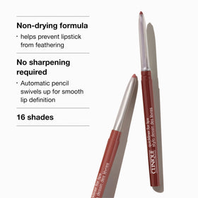 Clinique Quickliner swatch on skin showing Chocolate Chip color payoff and blendability