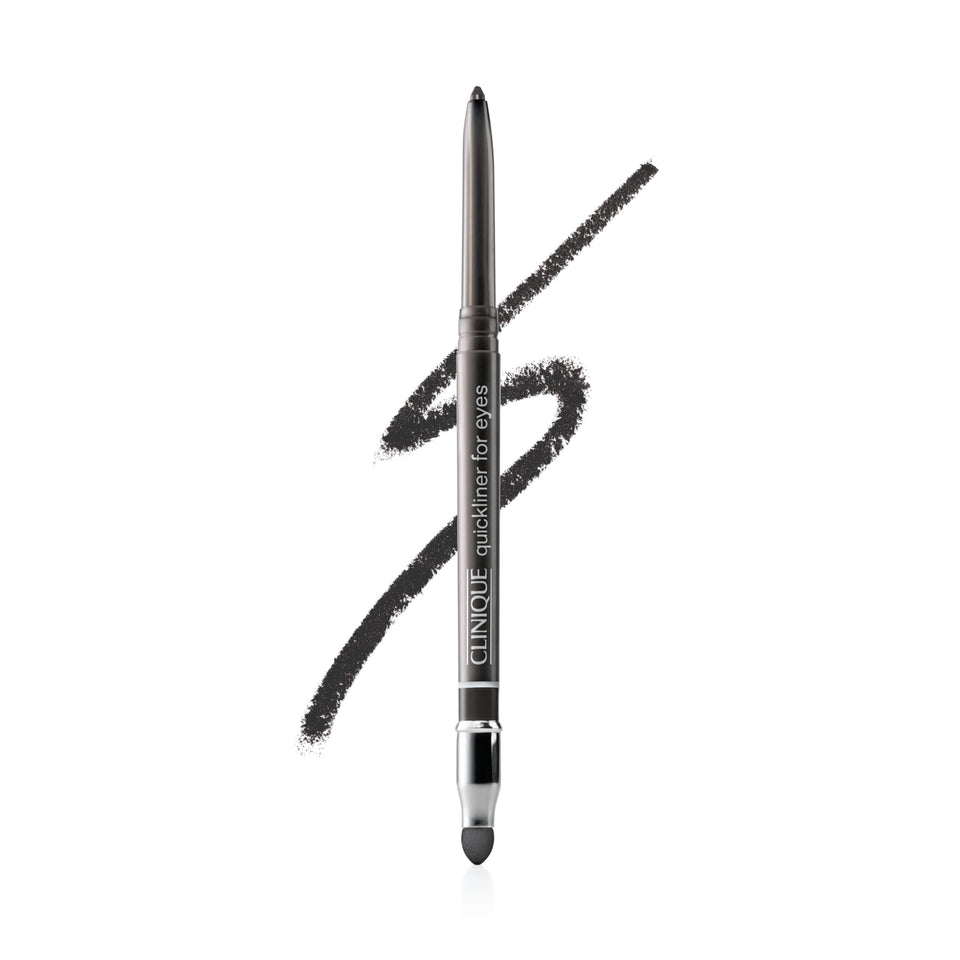 Clinique Quickliner front view showing sleek pencil, precise definition benefit