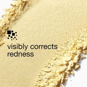 Clinique powder applied on hand illustrating color-correcting effect and subtle finish