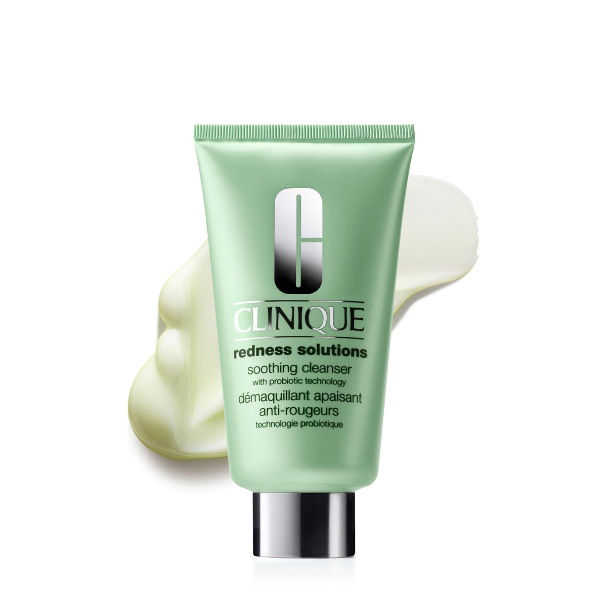 Clinique jar front view showing gentle cleanser and calming design for redness-prone skin
