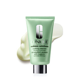 Clinique jar front view showing gentle cleanser and calming design for redness-prone skin