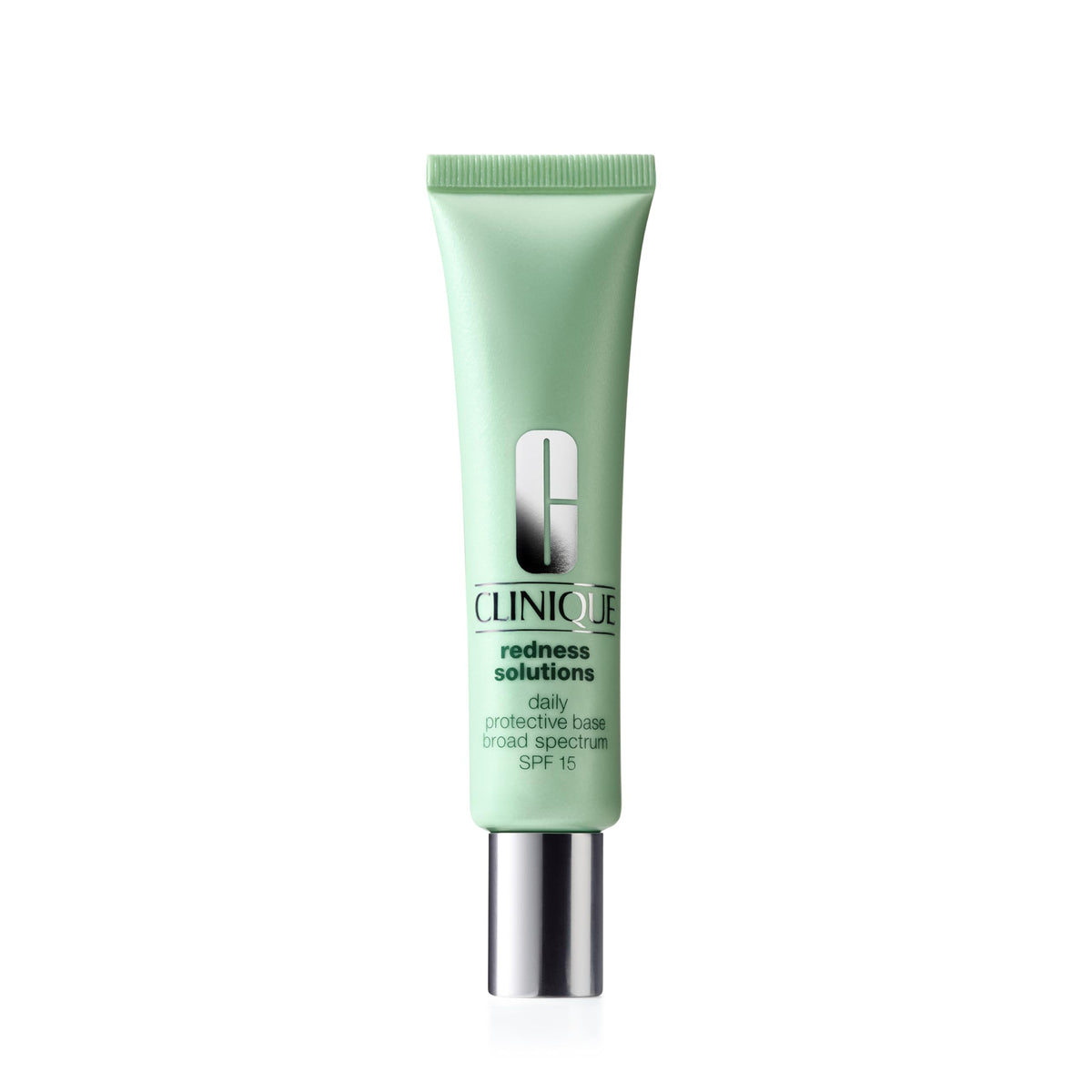 Clinique redness solutions front packaging showing compact tube and SPF benefit