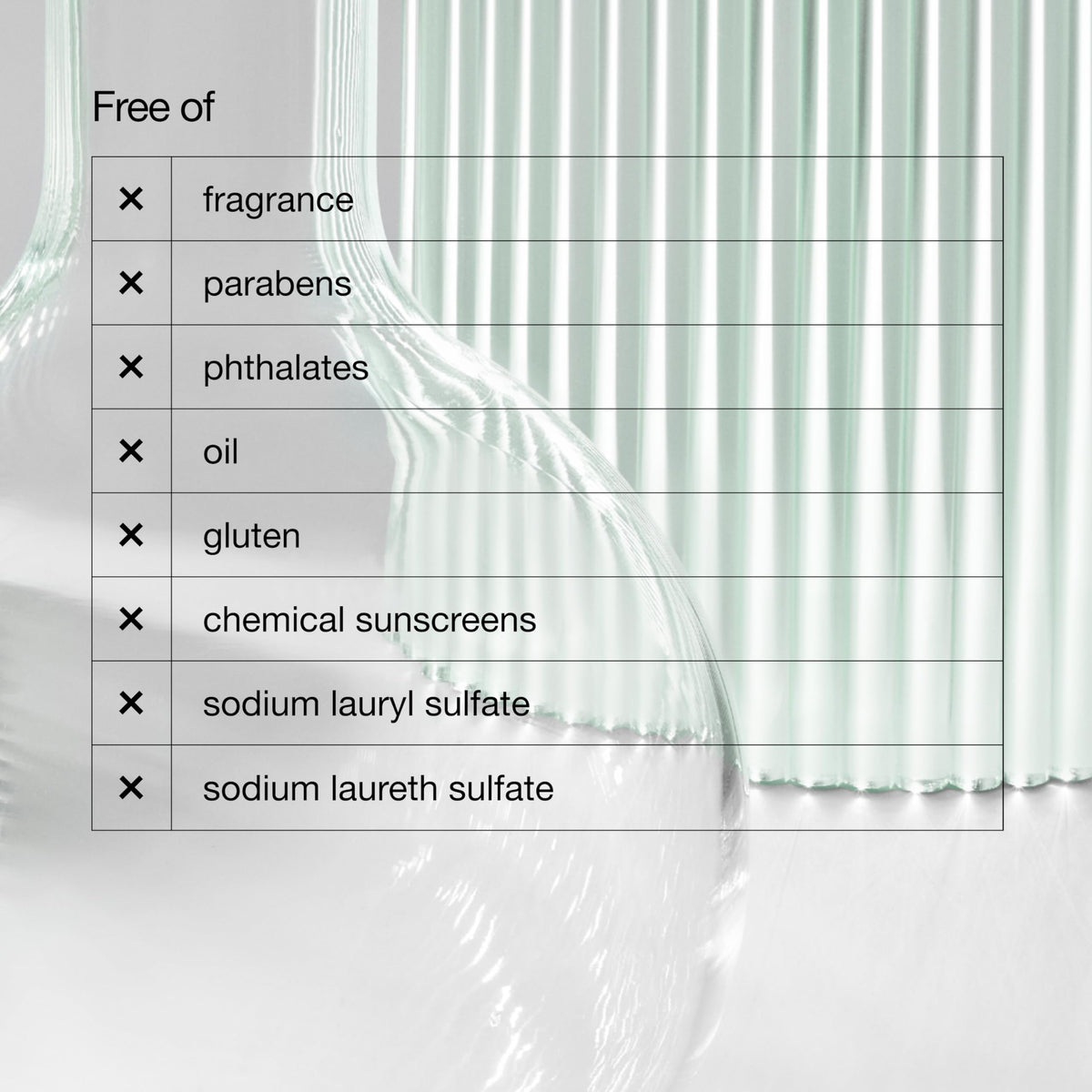 Clinique redness solutions label ingredients view highlighting fragrance-free formula