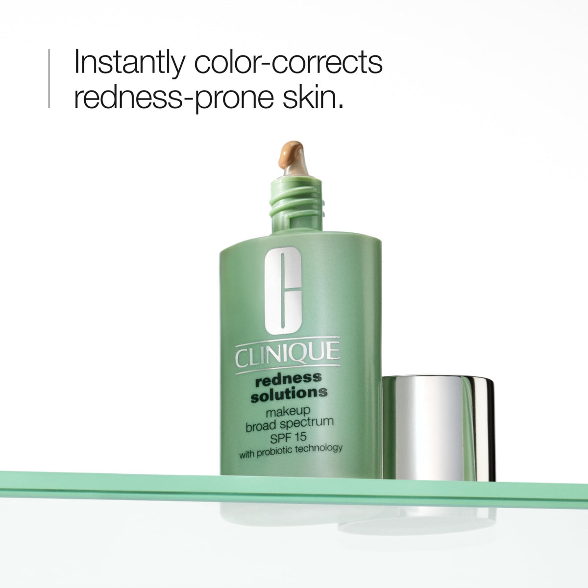 Clinique pump dispensing foundation texture, hydrating smooth finish benefit