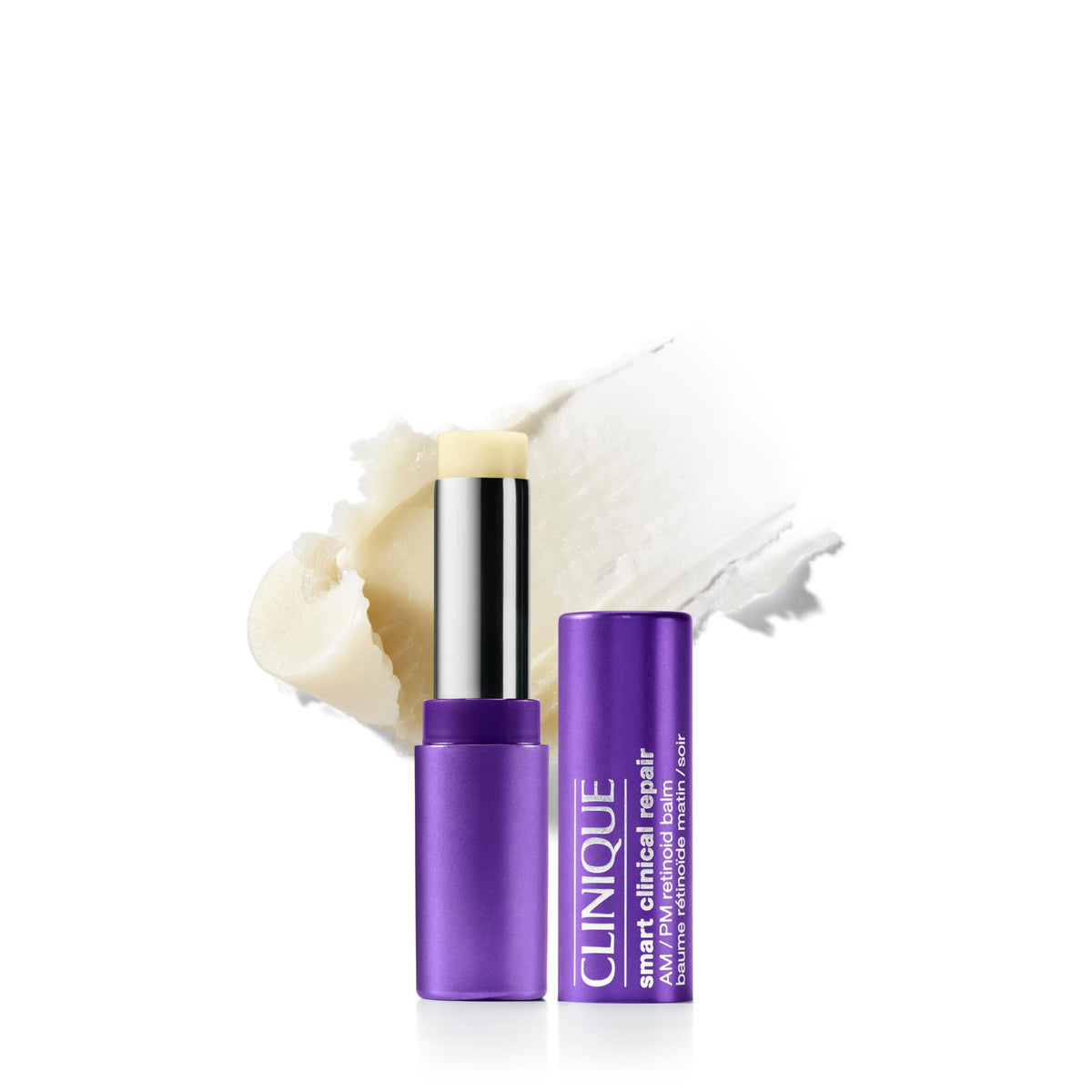 Clinique retinoid balm front packaging showing compact jar and branding for easy identification