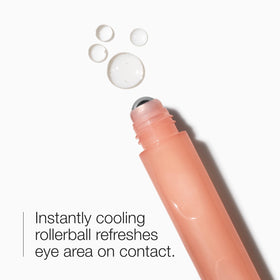 Clinique roller close-up metal ball delivering cooling massage and precision