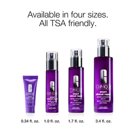 clinique serum applied with dropper along jawline showing targeted use benefit: precise application areas