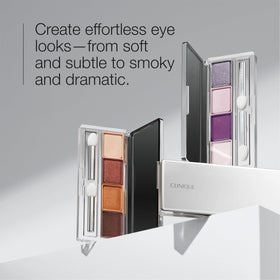 Clinique open quad with mirror and applicators for on‑the‑go application