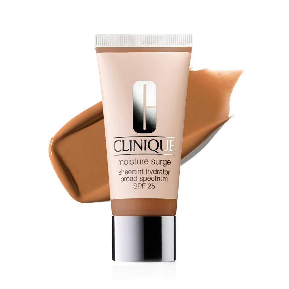 Clinique bottle front packaging showing product and shade for easy recognition and selection