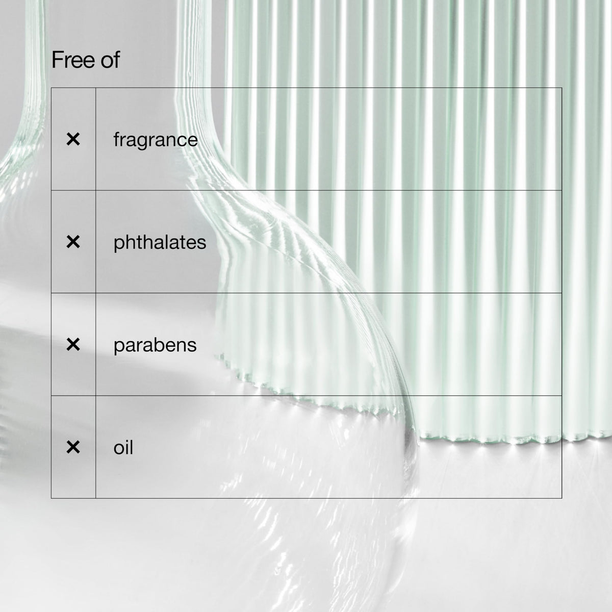 Clinique ingredients label close-up showing hyaluronic acid and aloe