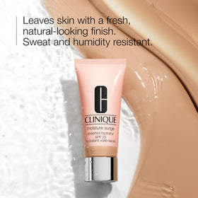 Clinique texture close-up highlighting dewy, lightweight finish