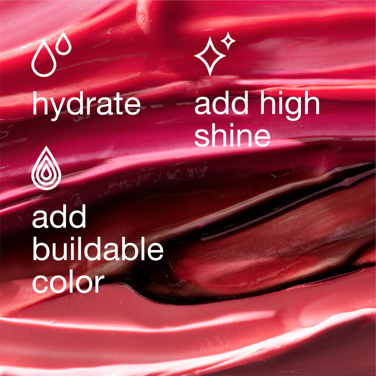 Clinique gloss next to ruler showing 0.11 fl oz compact portability benefit