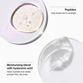 Clinique product being applied to neck to demonstrate lifting and firming benefit