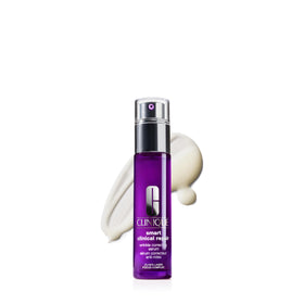 clinique front packaging showing serum bottle and elegant design benefit: clear product identification