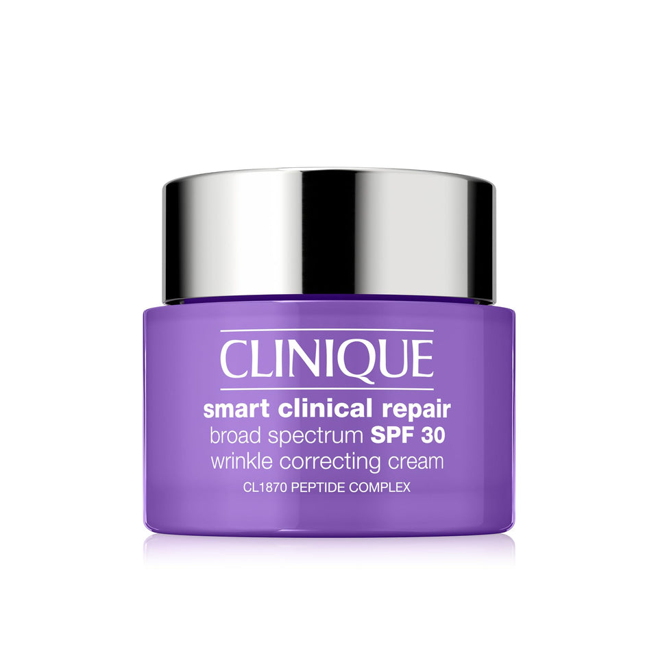 Clinique product front packaging showing label and brand benefits