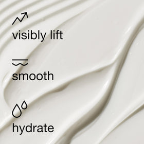 Clinique ingredients label close-up emphasizing peptide and hyaluronic benefits