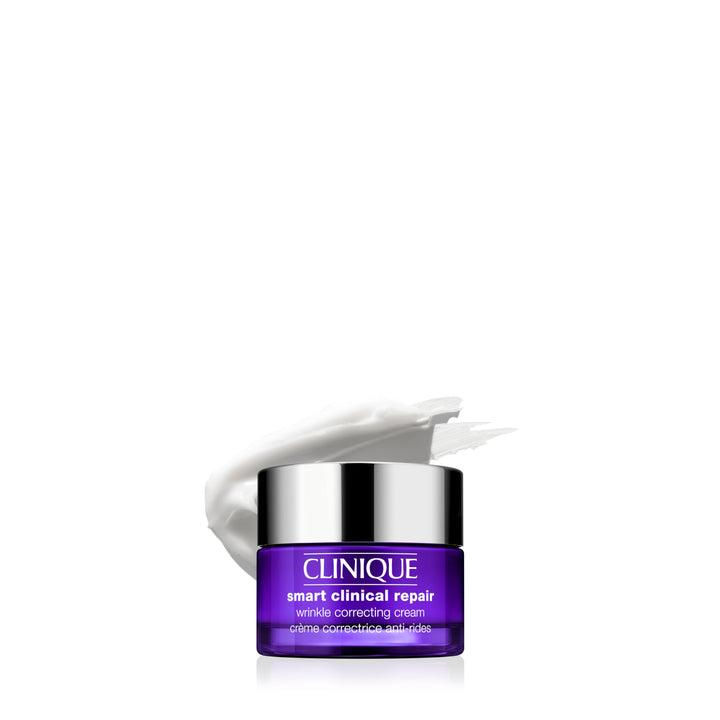 Clinique mini jar front view showing brand and compact travel benefit