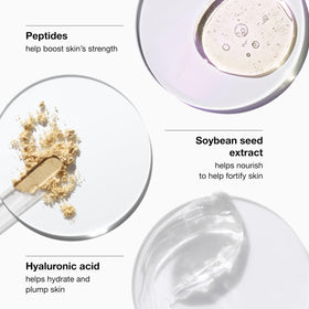 Clinique ingredients focus on peptides and hyaluronic acid for wrinkle support
