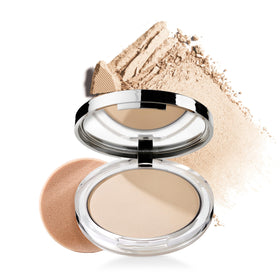 Clinique compact front view showing shade and convenient travel-ready design benefit
