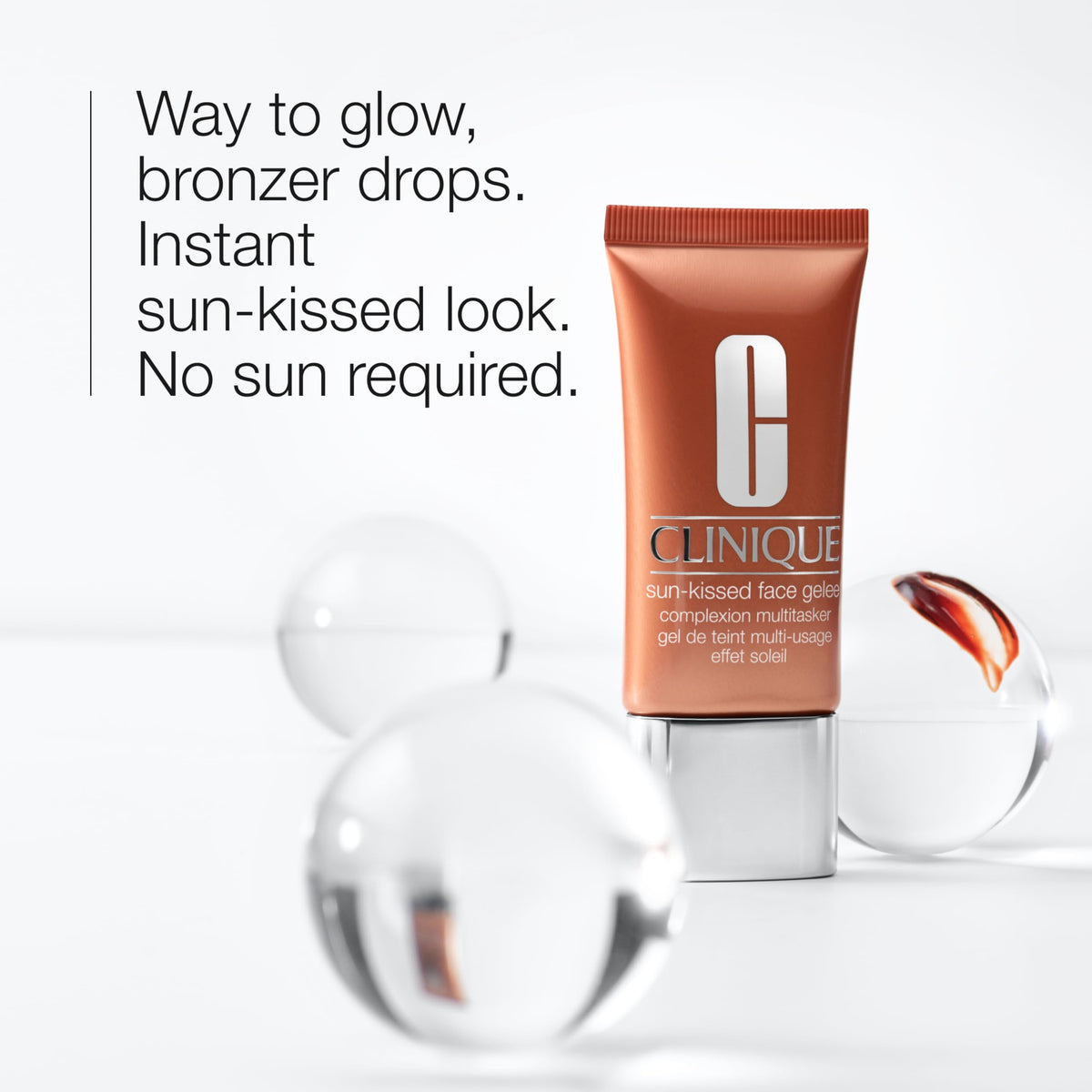 Clinique pipette releasing drops, convenient precision for controlled color