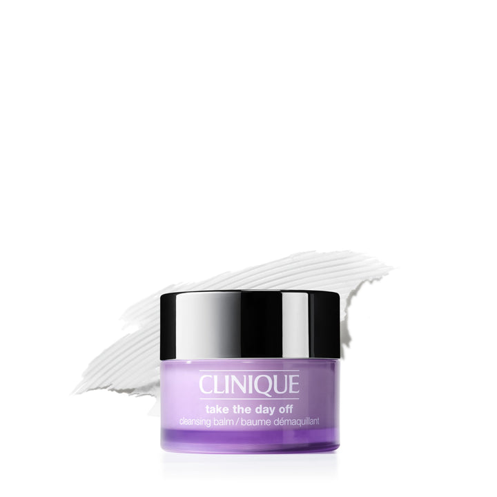 Clinique jar front view showing label and compact 1 ounce size benefit