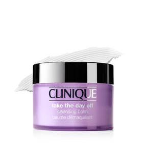 Clinique jar front packaging shows branding and 6.7 ounce size, clear product identity and benefit