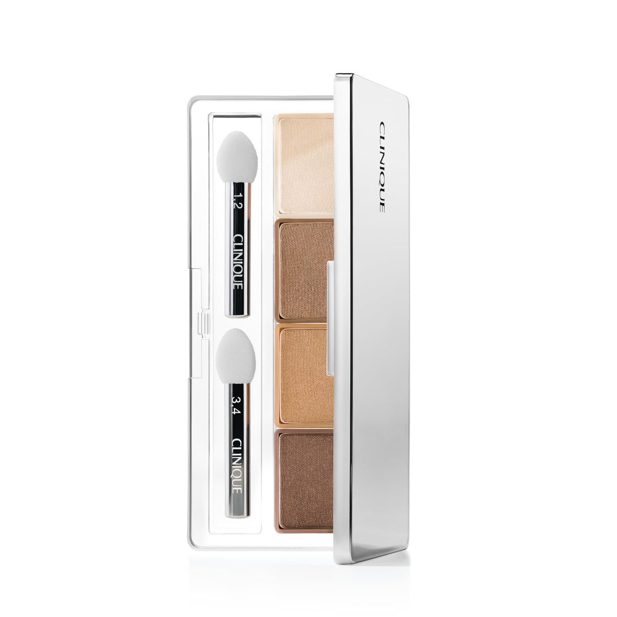 Clinique Teddy Bear compact front view showing sleek packaging and travel-ready convenience