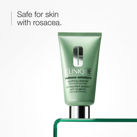 Clinique creamy cleanser texture close-up demonstrating smooth non-drying formula benefit