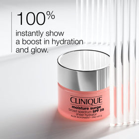 Clinique cream texture close-up highlighting lightweight, cloud-like hydration