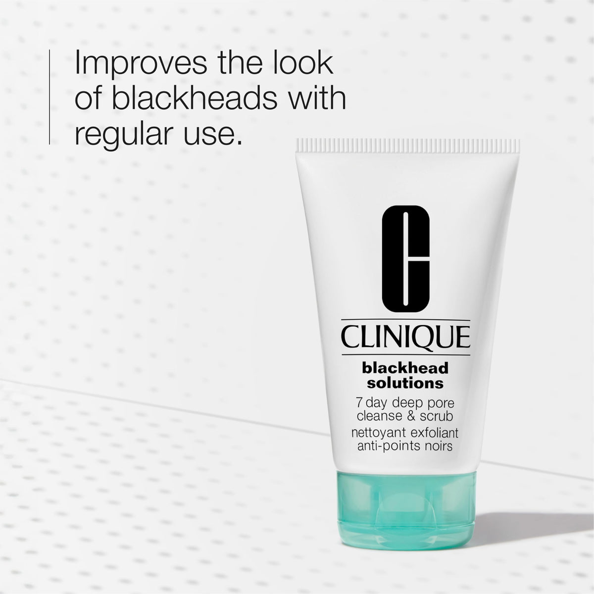 Close-up of Clinique gel-to-scrub texture highlighting gentle exfoliation benefit
