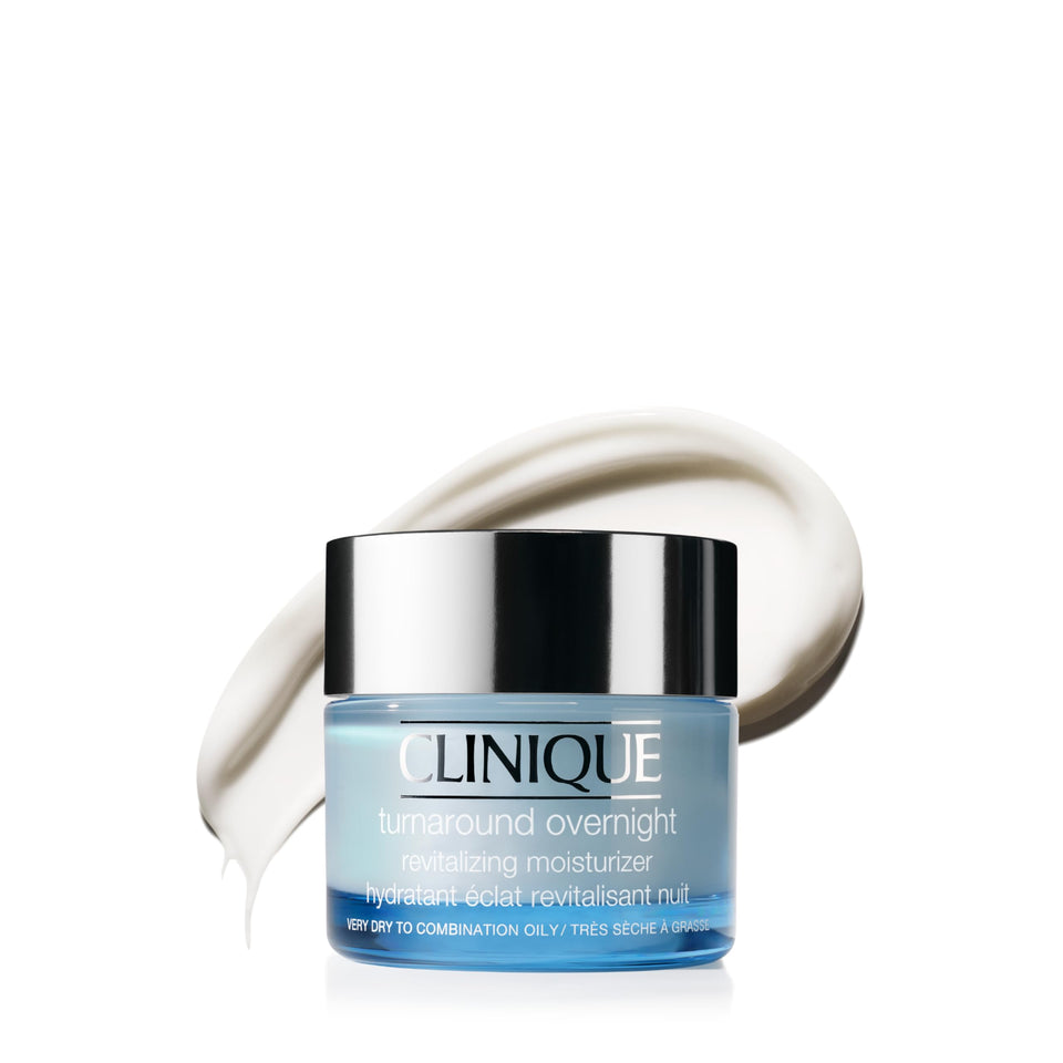 Clinique jar front view showing clean packaging and easy application benefit