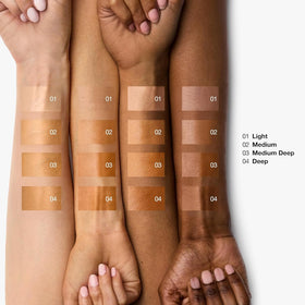 Clinique applied under foundation demonstrating seamless layering