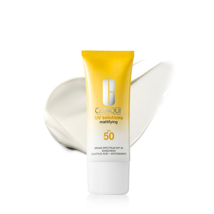 Clinique front packaging showing SPF 50 for clear protection
