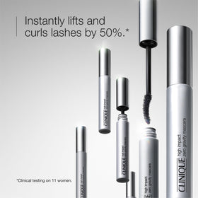Clinique curved brush close-up demonstrates lift-and-scoop design for fuller lashes