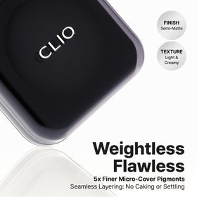 CLIO PROFESSIONAL compact held in hand illustrating size and portability benefit