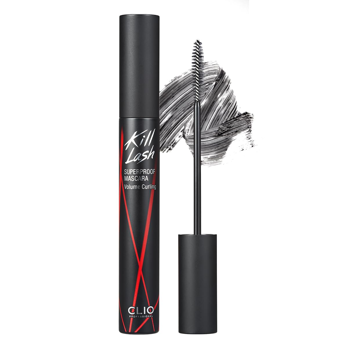 CLIO PROFESSIONAL front packaging showing bold black tube and product name for clear identification and shelf appeal