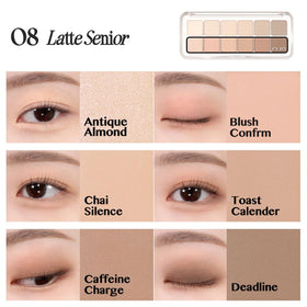 CLIO PROFESSIONAL palette held in hand showing compact size and travel convenience